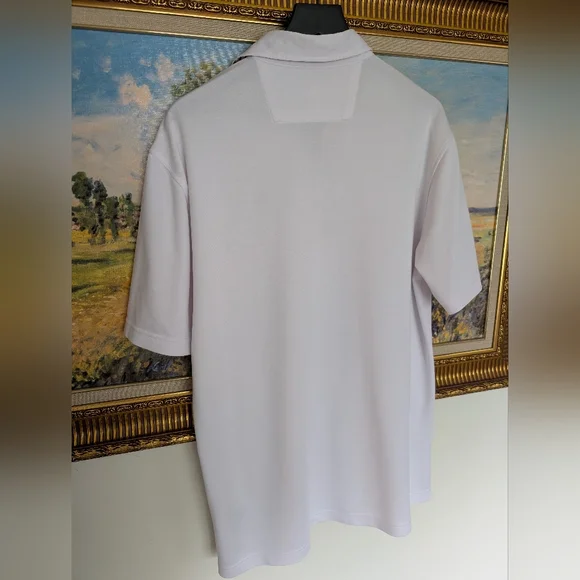 Bugatchi Ritz Naples White Polo Shirt - Picture 3 of 4